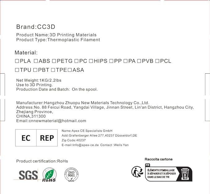 CC3D ABS Filament Pink 1.75 mm 1KG 3D Printer Filament Spool Lower Warpage Better Adhesion ABS Pro ABS Plus Pink Filament