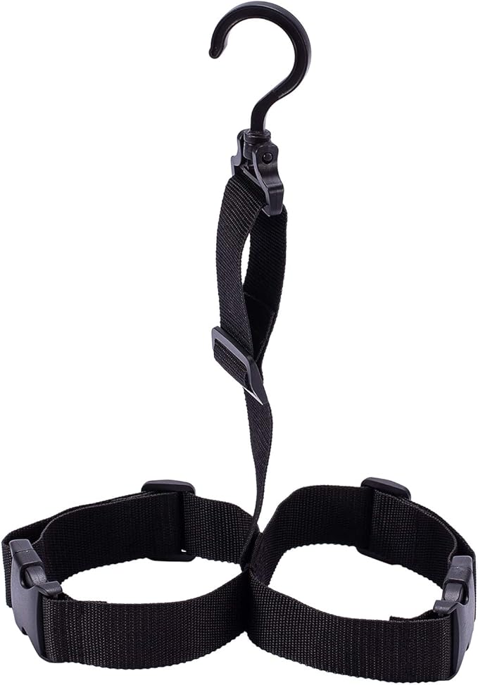 BASSDASH Fishing Wader Boot Hanger Adjustable Strap for Storage Drying