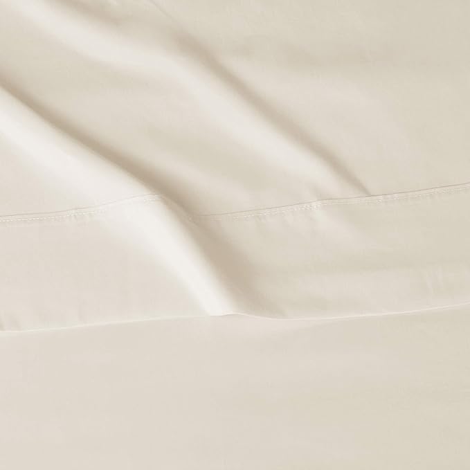 Basics Lightweight Super Soft, Breathable Easy Care Microfiber 4 Piece Bed Sheet Set with 14-Inch Deep Pockets, Queen, Beige, Solid