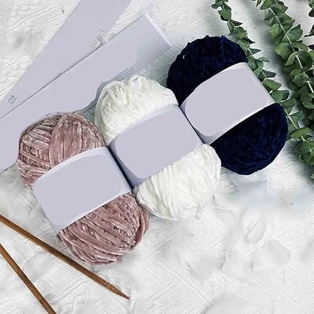 100g110m Chenille Velvet Yarn Knitting Wool Thick Warm Crochet Knitting Yarn Cotton Baby Wool DIY Hand-Knitted Sweater (Color : 08)