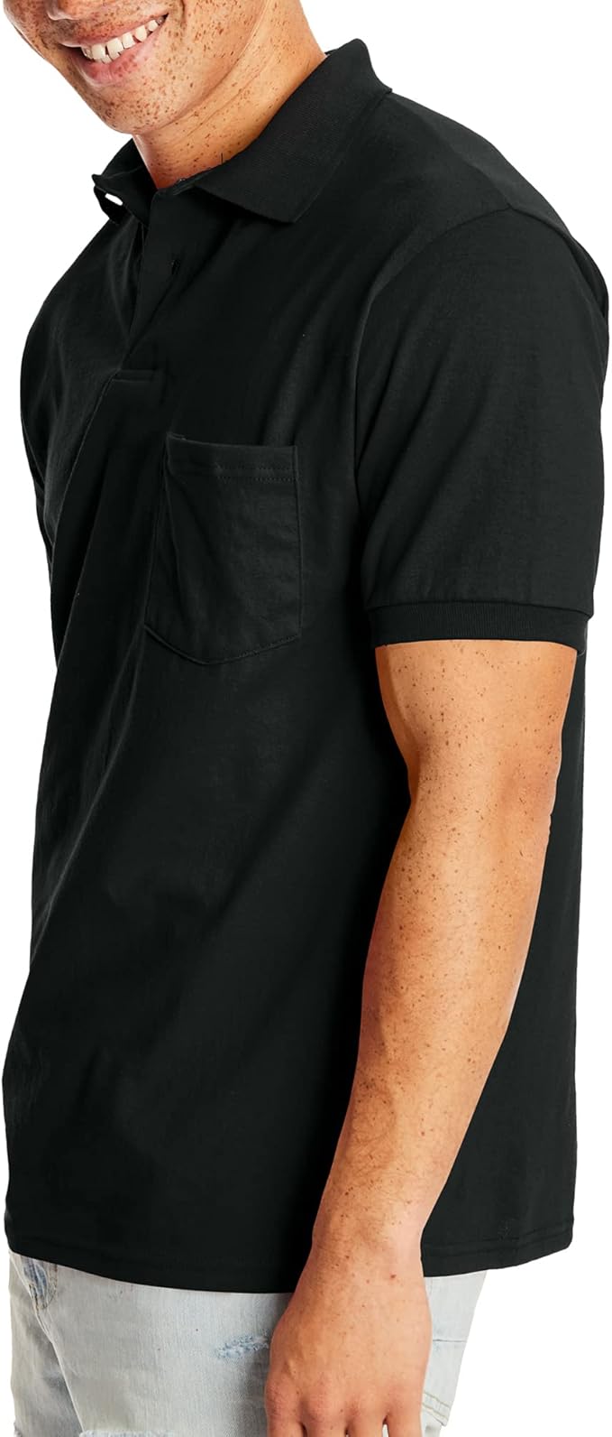 Hanes Men's Short-Sleeve Jersey Pocket Polo (Pack of 2)