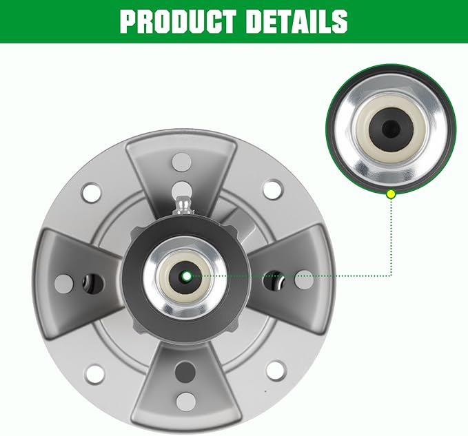 Youxmoto Spindle Assembly GY20050 GY20785 Fit for John Deer 42'' 48'' Decks L100 L107 L108 L110 L120 L130, Fit for Oregon 82-356, Fit for Stens 285-093, Fit for Rotary 11206