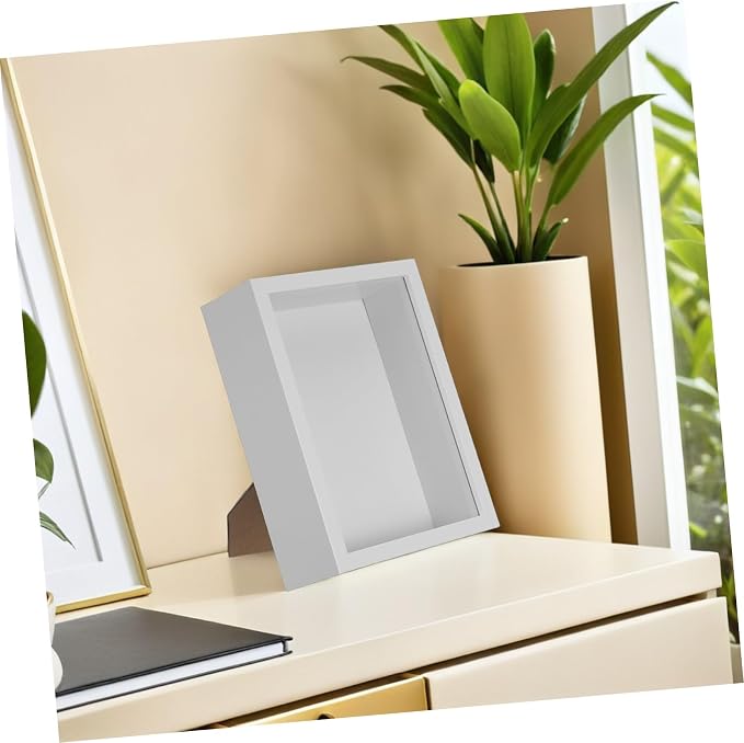 Insect Display Case Shadow Box for Butterfly Specimens White 8-inch Frame with 5cm Depth Specimen Holder for Home Décor and Entomology Collection