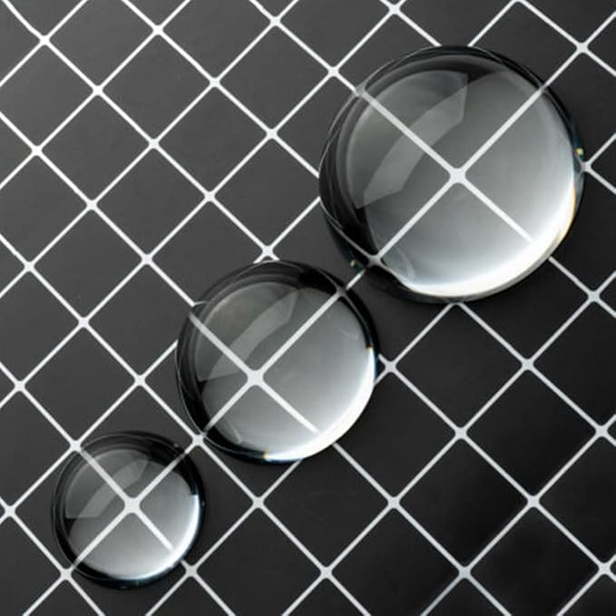 406080MM Clear Half Sphere Crystal Ball Paperweight Magnifying Flatback Glass Decor Gift,80MM