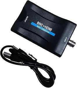Coax to Hdmi Adapter,BNC to HDMI Converter,CVBS PAL/NTSC BNC to HDMI,720P/1080P Video Adapter HDCP Hook Security Camera CCTV DVRs Surveillance CVR to HDTV,Monitor and Projectors