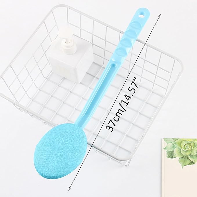 2 Pack 15 Inch Easy Lotion Applicator, Back Rubs Massager Bath Brush, Extra Long Handle, Easily Self Apply Lotions, Great for Body Care