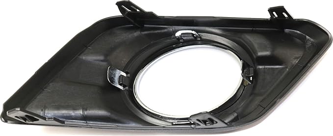 Garage-Pro Fog Light Trim Compatible with 2014-2016 Nissan Rogue Textured Black Front, Driver Side