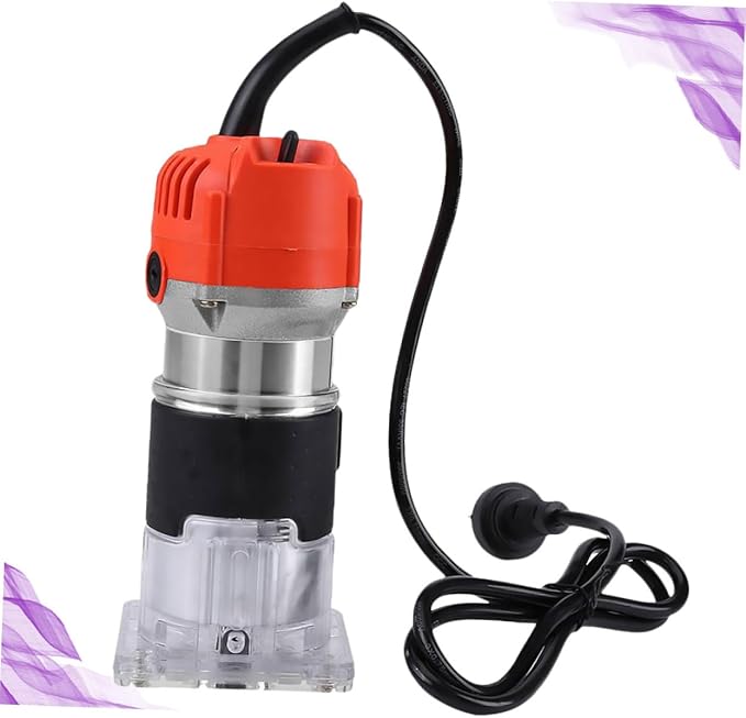 800w Woodworking Slotting Tool Electric Wood Trimmer Grooving Machine Wood Laminator Router for Decorations