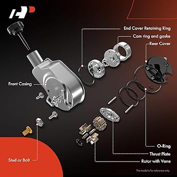 A-Premium Power Steering Pump, with Reservoir, Compatible with Chevy and GMG Truck - 1988-1989 - C1500 C2500 K1500 K2500-4.1L 4.3L 5.0L 5.7L 6.2L Engine
