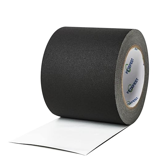 Gaffers Tape 4 inch Black, 30Yards Heavy Duty, Professional Grade Large Gaffer Tape 4", Non-Reflective No Residue Hand Tear Self-Adhesive (4" Black, 1 Roll)