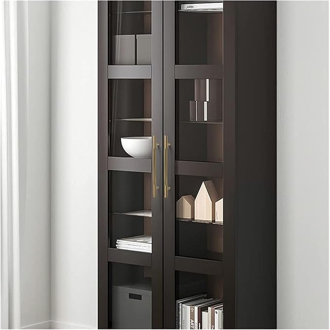 Door Handles Hardware Furniture Cabinet Brass Handles, Wardrobe Cabinet Door Handles,Single Hole (Size : Hole Centers: 96mm)