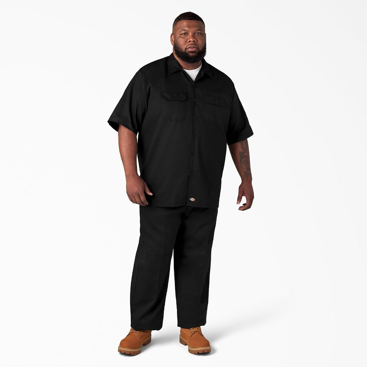 MenТs Short Sleeve Work Shirt Ц Durable Twill Button Down Shirts for Men, Lightweight Uniform for Daily Wear
