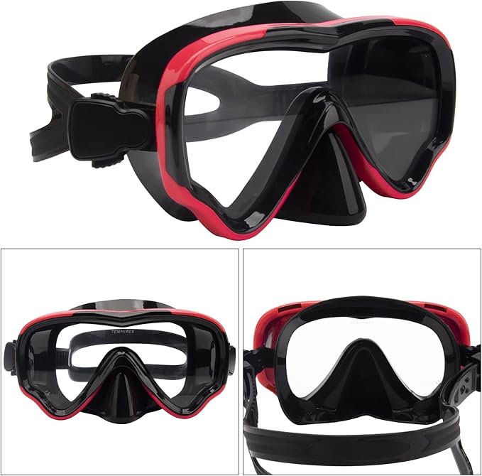 Peicees Swimming Goggles with Nose Cover for Kids, Youth Anti Fog Swim Goggles Snorkel Diving Mask for Boys Girls