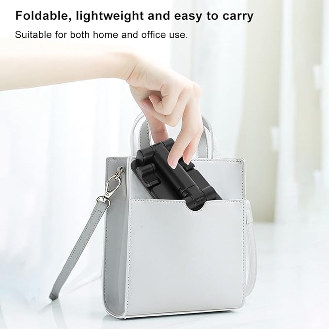 Lightweight Adjustable Tablet Stand, Ergonomic Phone Holder, Mobile Phone Holder for Tablet (Black)
