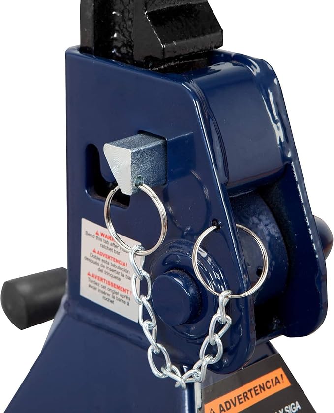 BIG RED AT46002AUR Torin Double Locking Steel Jack Stands, 2 Pack, 6 Ton (12,000 lb), Blue