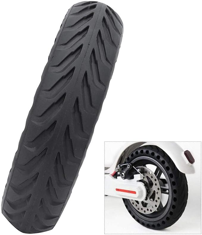 EVTSCAN 8.5inch Scooter Tire Explosion-Proof Solid Tyre Shock Absorption Holes Tire Wheel for M365 Electric Scooter Accessory