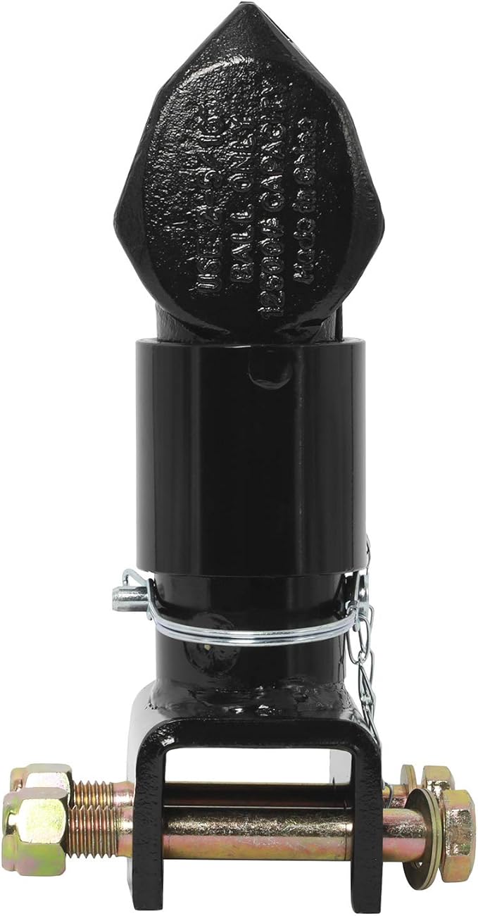 NovelBee 2-5/16" Ball Heavy Duty Channel-Mount Adjustable Trailer Coupler with Bolts and Nuts,Capacity 12,500 lbs