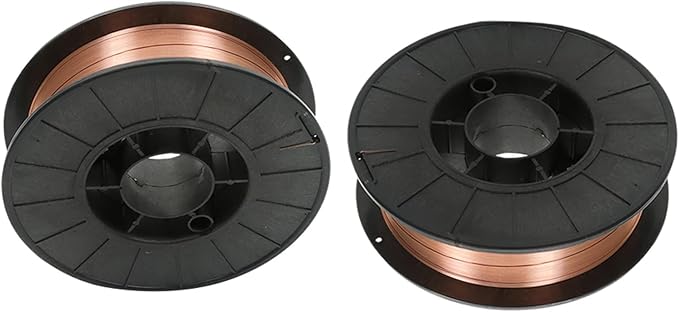 2 Spool 0.023 Inch Solid Mig Welding Wire 10 Pound Spool ER70S-6 Mild Steel Welding Wire (0.6 MM)