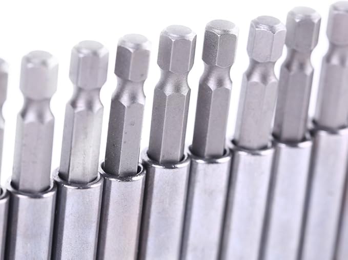 Rocaris 10 Pack Magnetic Extension Socket Drill Bit Holder 1/4" Hex Power Tools