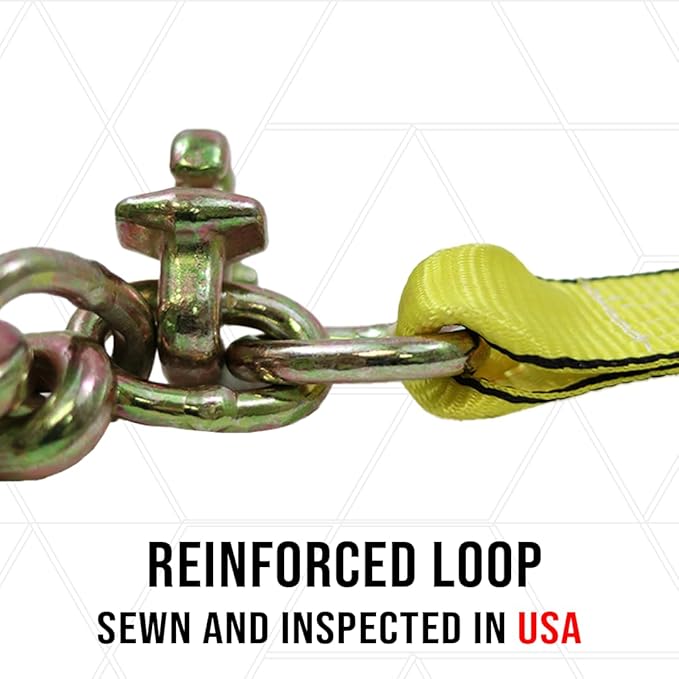 Tool Cluster Hook Strap 2 x 10 Towing Recovery Winch Strap G70 Hooks, J Hook, T Hook, and R Hook 10,000lbs (2 Pack)