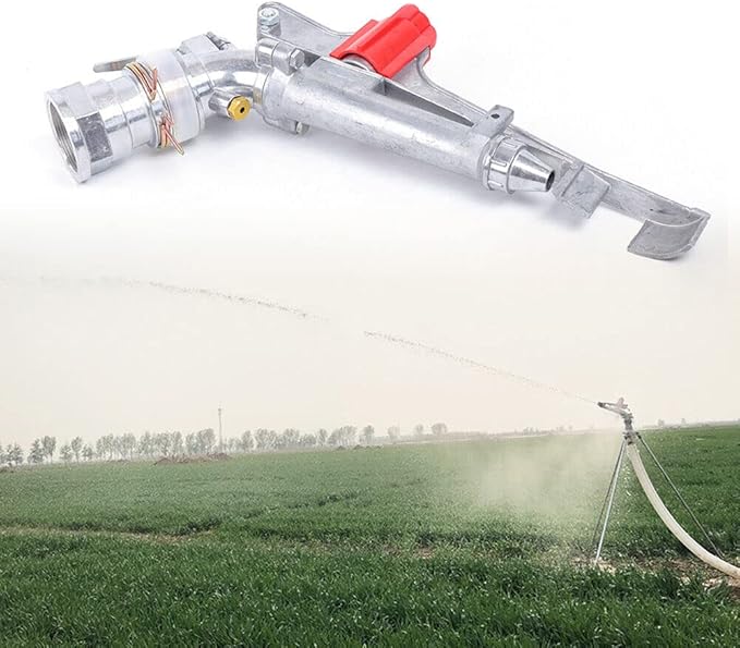 Watering Spray Adjustable Irrigation Spray Zinc Alloy Large-Area Irrigation Sprinkler Garden