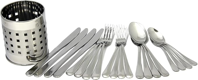 Chef Craft Heavy Duty Teaspoon, 6 inches in Length 3 Piece Set, Stainless Steel