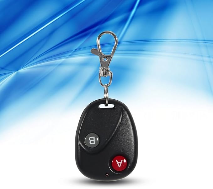 FTVOGUE 433MHz Remote Control, Remote Control Key Garage Gate Door Transmitter 433MHz Plastic Black 2 Keys, Remote Control Transmitters, Other Garden Tools