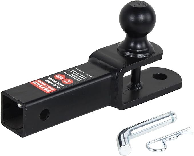 864209 3 in 1 ATVUTV Trailer Hitch Towing Ball Mount with 2 inch Trailer Ball, Fits 2 inch Hitch Receiver...