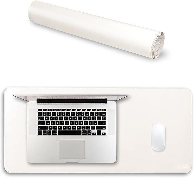 Londo Leather Extended Mouse Pad a Large Desk Mat for Office Gaming, Smooth Writing Surface, Non-Slip Base, Durable Stylish Workspace Accessory