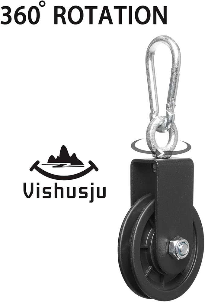 90mm Pulley Wheel for Cable Machines Silent Bearing Home Gym Equipment Pull Down Attachment Weight Lifting Pulley Traction