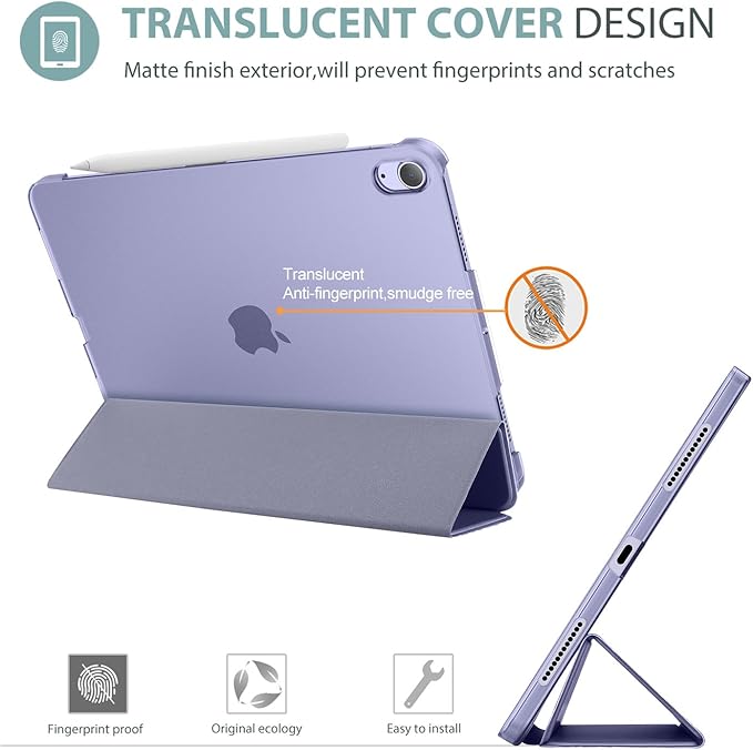 ProCase Smart Case for iPad Air 11-inch M3 M2 2025 202410.9 Air 5th 4th Generation 2022 2020, Protective Cover for Air 5 4 -Purple