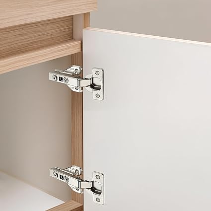 Ravinte 5 Pairs 10 Packs Full Overlay Cabinet Door Hinges,105 Degree Adjustable Concealed Kitchen Cabinet Hinges Soft Close for Face Frame Cabinet