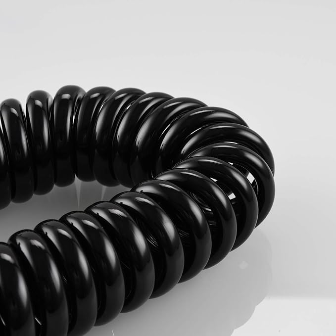Shower Head Hose Extra Long Plastic 3m Flexible Bathroom Coil Hose Black, FHA017G