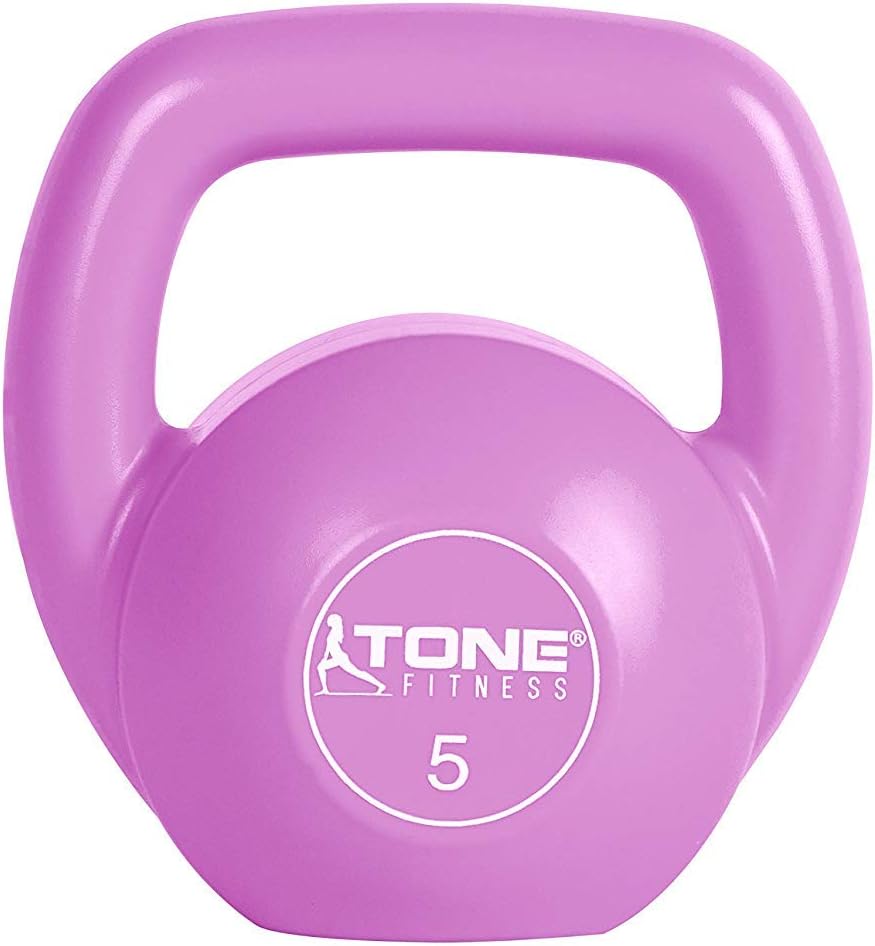 Orange Vinyl and Cement Kettlebell