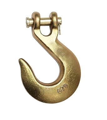 Mytee Products 516" Clevis Slip Hook - 4,700 LBS WLL Heavy Duty Grade 70 Tow Chain Hook for Truck Trailer Tie Down