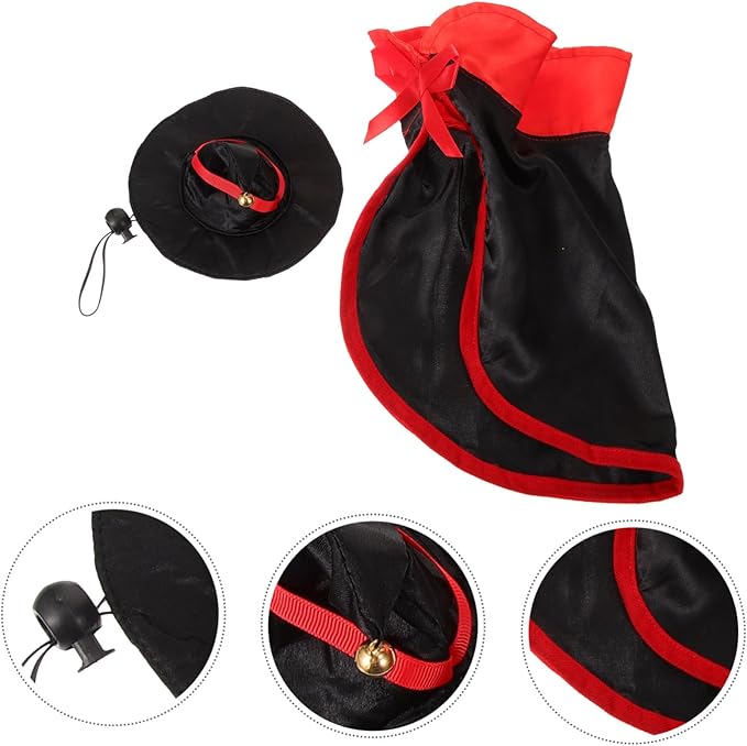 3 Sets Halloween Cape Dog Vampire Costume Halloween Cat Costume Hamster Tunnels and Tubes Dog Vampire Cape Party Dog Outfit Holiday Dog Coat Halloween Dog Cosplay Polyester