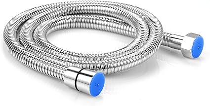Stainless Steel Toilet Hose, 47 Inch, Silver, Perfect for Handheld Toilets and Showers, 1 Pack