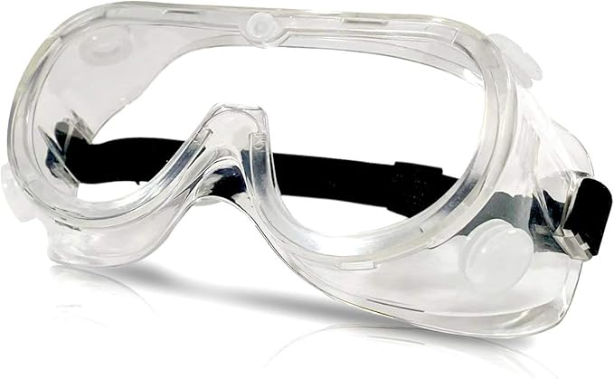 Protective Safety Goggles, Transparent Frame Protection Soft Lightweight Eyewear