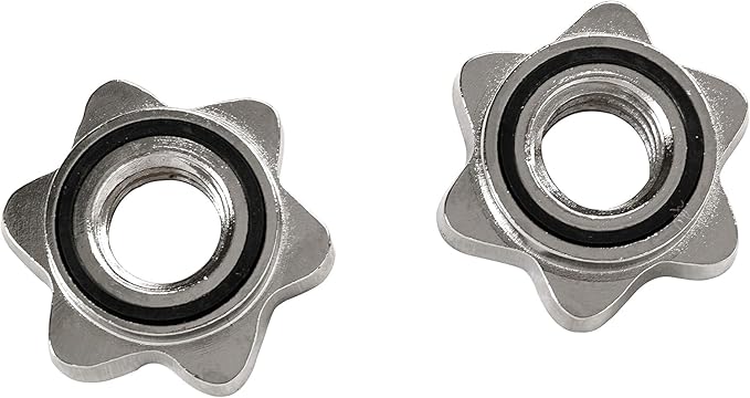 Sunny Health Fitness 14" Threaded Chrome Dumbbell Bar Pair - STDBH-14