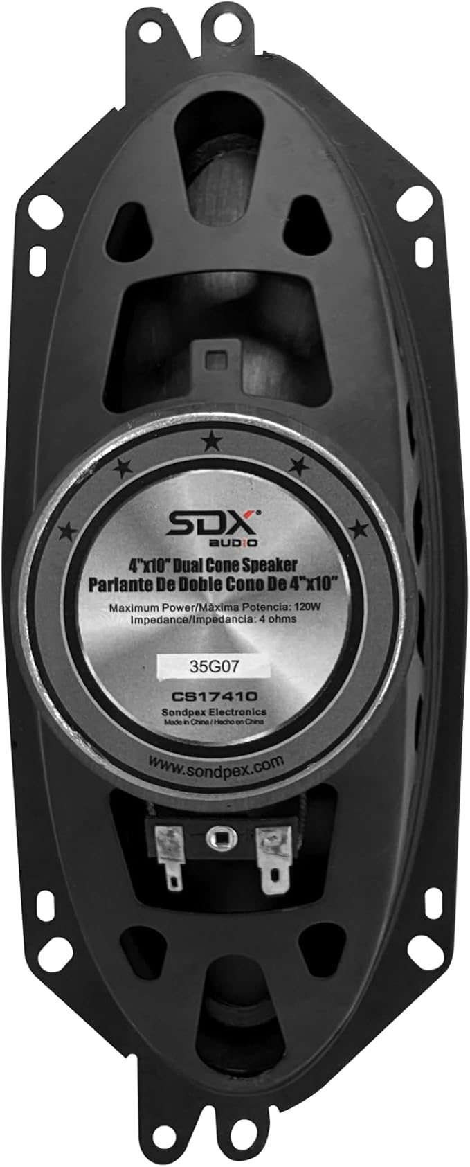 Sondpex CS17410: 4" X 10 Dual Cone Speaker