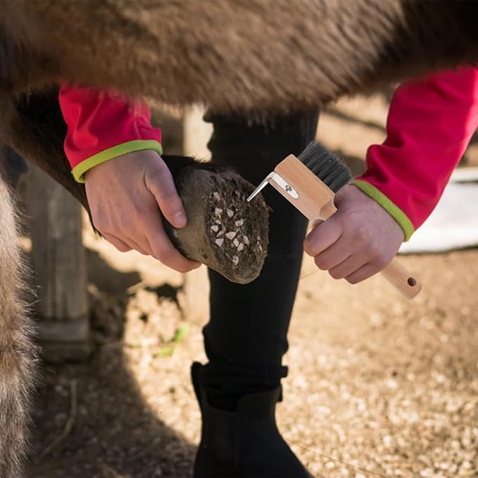 balacoo Horse Hoof Trimmer Tool Portable Cattle Foot Trimmer Horseshoe Repairing Brush Durable Hoof Tool for Grooming Maintenance Comfortable to Use