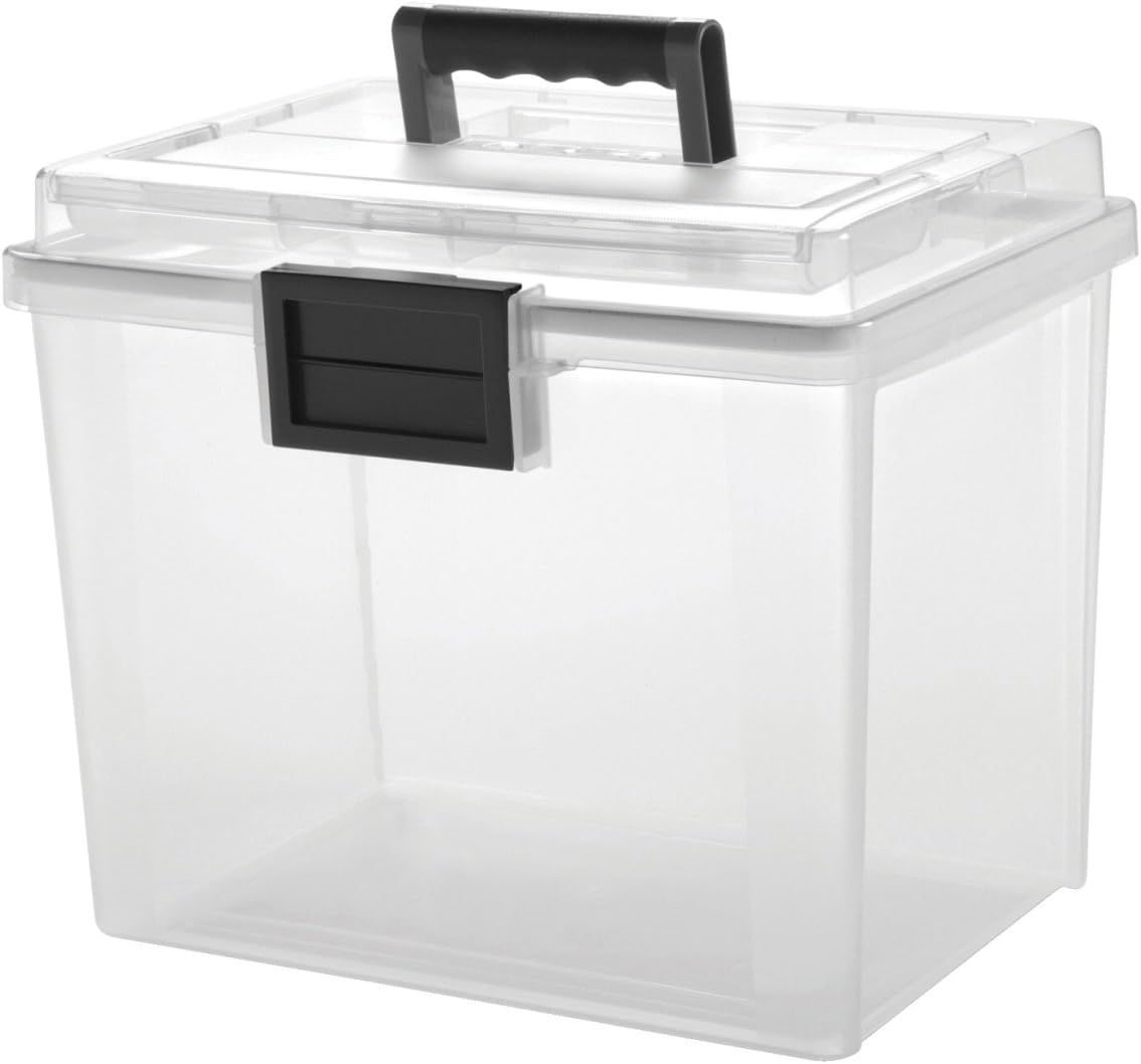 19 qt Ultimate Airtight Handy File Box, Clear