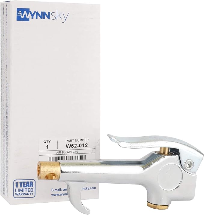 WYNNsky Lever Air Blow Gun with Self-Relieving Standard Safety Tip, 120PSI