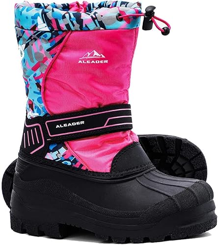 ALEADER Kid's Outdoor Snow Boots Insulated Boys Girls Waterproof Winter Boots (Little Kid/Big Kid)
