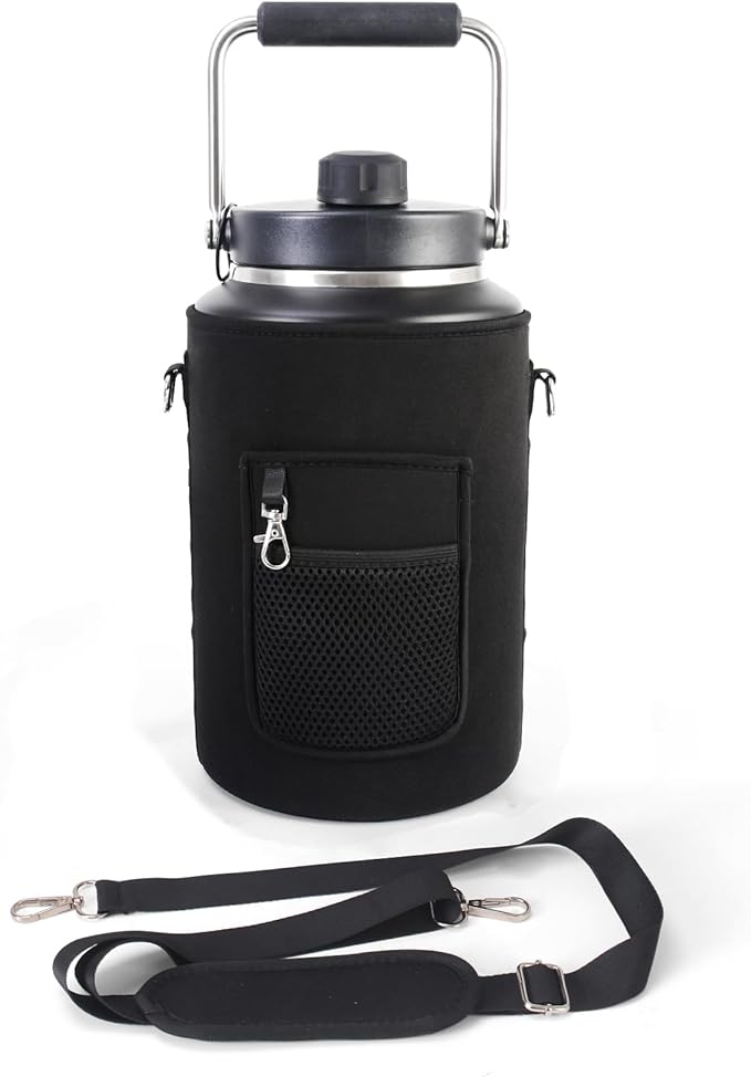 1 Gallon Jug Holder Compatible with Yeti/RTIC One Gallon Jugs, Carrier/Pouch Sleeve for Outdoor Camping, Hiking,Gym