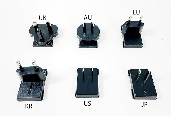 12V 1.5A ADS-25D-12 12018E Honor Electronic AC Adapter Power Supply Switching Adapter wUS UK AU EU KR JP Plugs for Seagate WD Samsung External Hard Drive