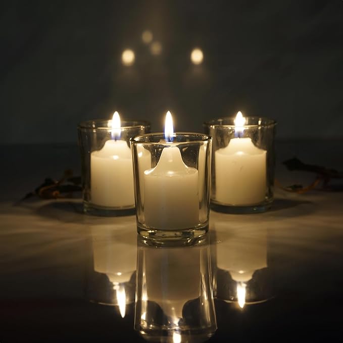 WGV Tea Light Votive Candle Holder 2x2.4, Clear Tiny Utility Cylinder Glass Vase, Small Planter Terrarium for Home Accent Decor, 1 Pc