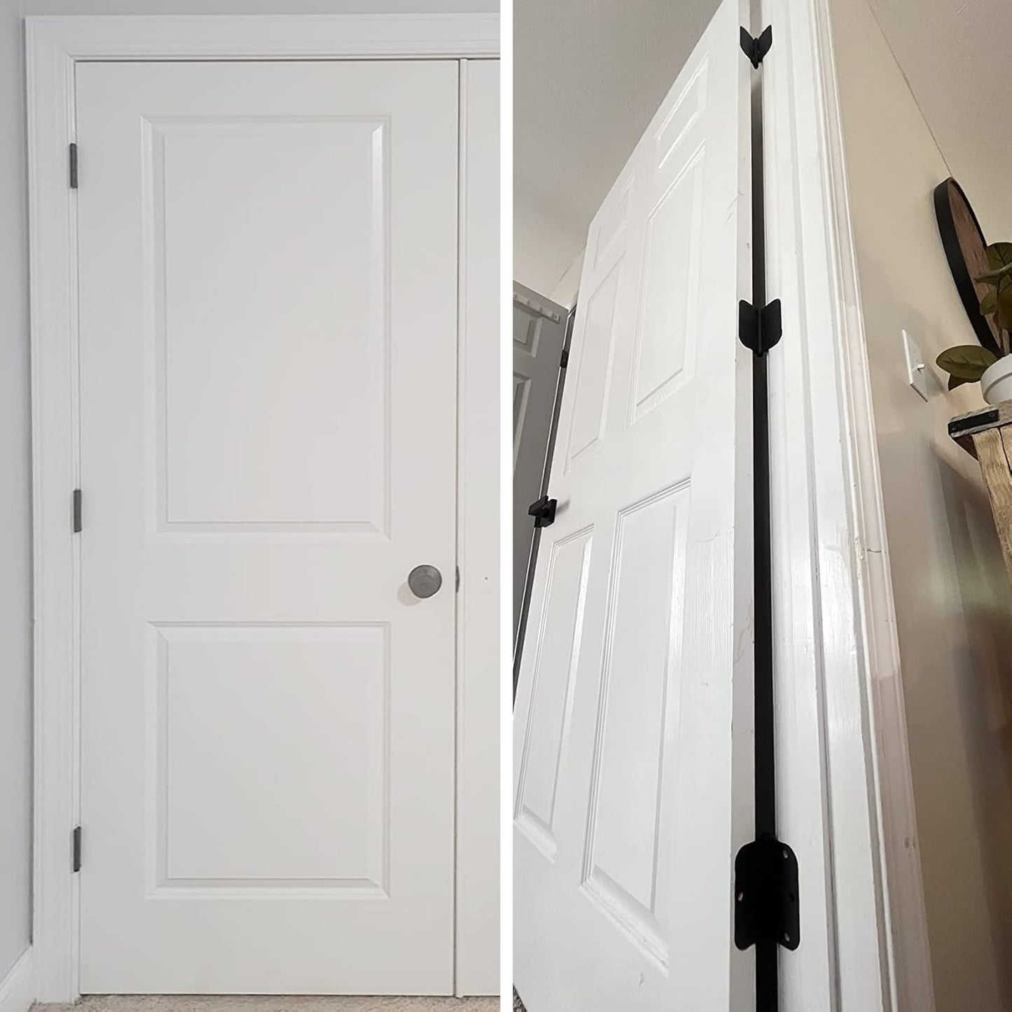 TDCHinges Matte Black 30 Pack 3.5" Door Hinges with 5/8" Radius Corner and Removable Pin