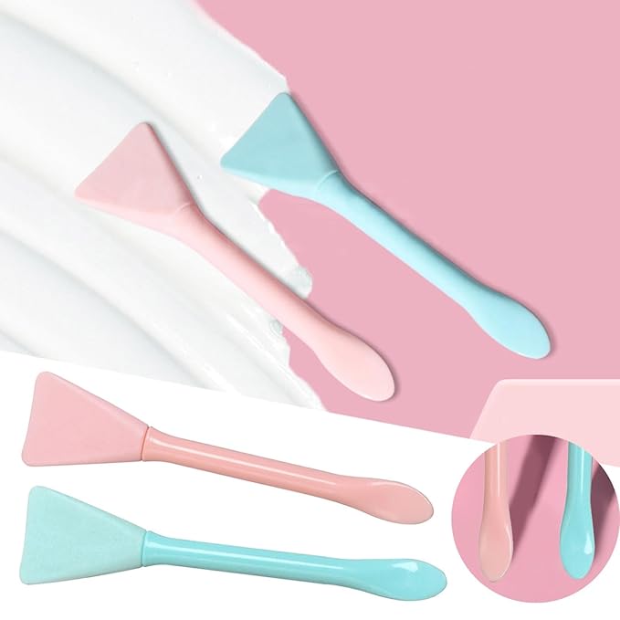 2PCS Silicone Face Mask Brush, Applicator Face Mask Brush for Facial Mud Clay Modeling Mask Supplies
