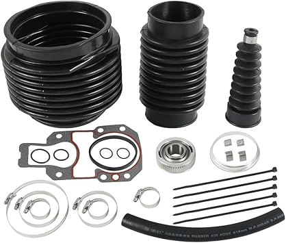 Transom Seal Bellows Kit 803099T1 replacement for Mercruiser Sterndrive Alpha One Gen 2 1991 and up Stern Drives with Exhaust Bellows Seal Gimbal Bearing Marine Outboard Boat Sierra 18-8206